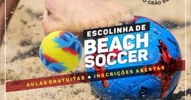 Projeto Grão de Areia abre inscrições para aulas de Beach Soccer