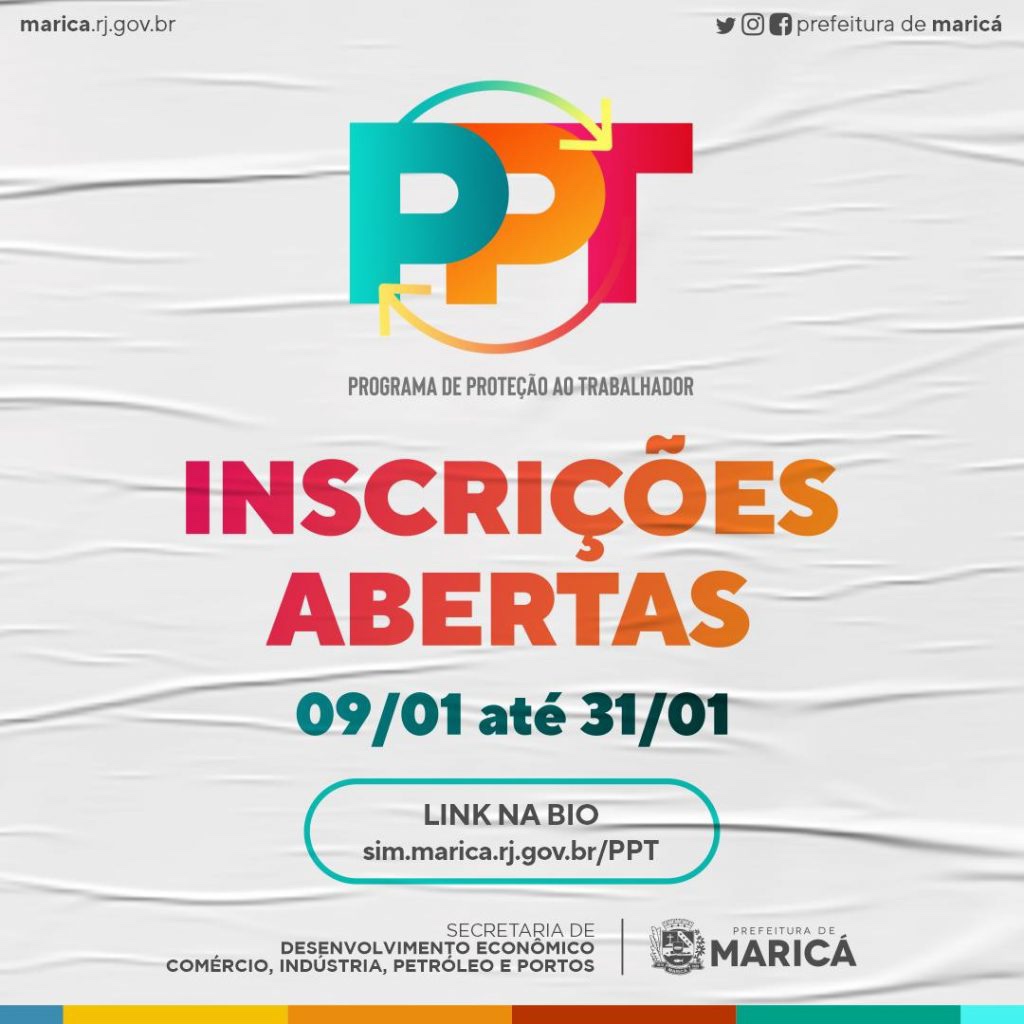 Prefeitura De Maricá Recebe Inscrições Para O Programa De Proteção Ao Trabalhador Ppt Maricá