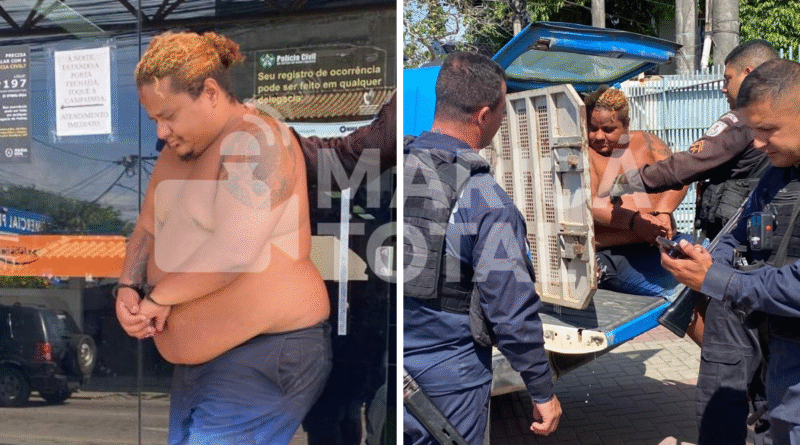 Homem é preso após esfaquear vizinho e tentar fugir em Maricá