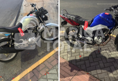 Câmeras do CIOSP identificam motos irregulares e uma delas era roubada