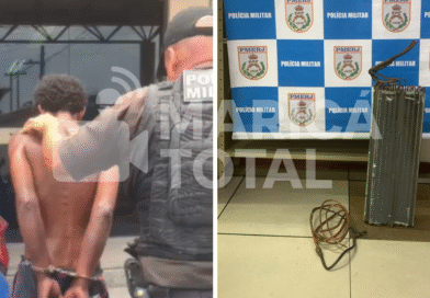 Moradores detêm suspeito furtando peças de ar-condicionado no Centro de Maricá