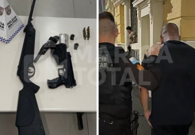 Guarda Municipal encontra armas e munições durante atendimento de violência doméstica