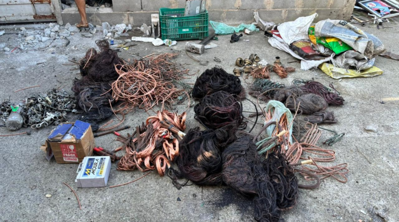 Polícia Civil desmonta esquema milionário de receptação de cobre na Região Metropolitana