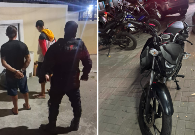 Dupla é presa após perseguição com moto furtada em Itaipuaçu