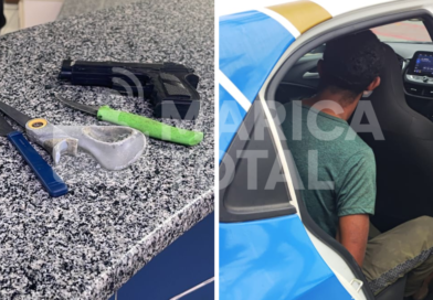 Homem é preso após descumprir medida protetiva e fugir da Guarda Municipal em Maricá