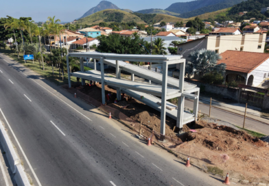 Nova passarela no Retiro avança e reforça segurança de pedestres na RJ-106