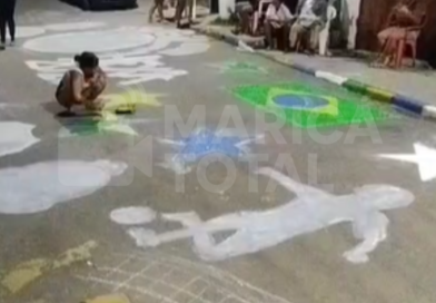 Moradores de Araçatiba entram no clima da Copa do Mundo e enfeitam ruas para a estreia do Brasil