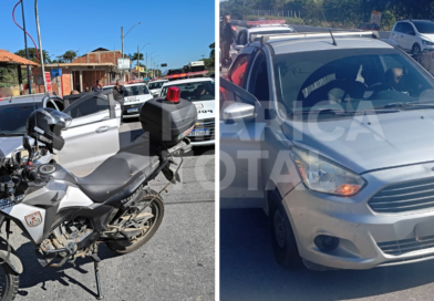 Carro furtado é recuperado pelo PROEIS na RJ-106 em São José