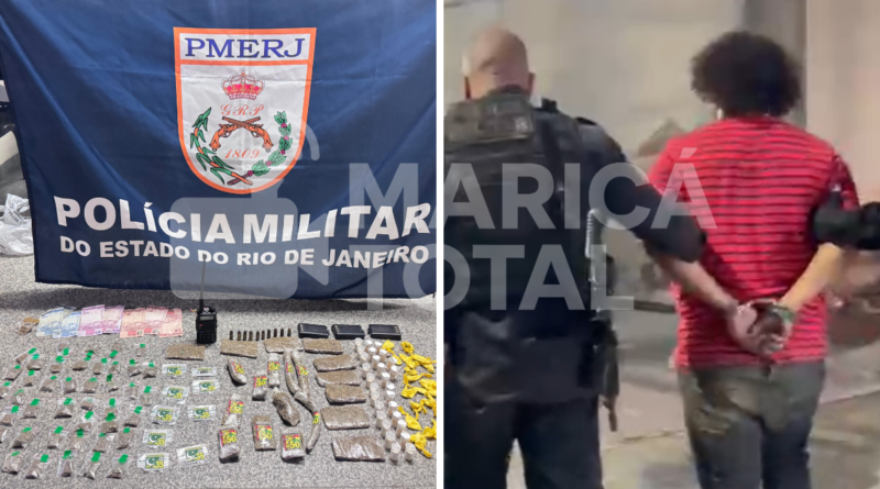 PATAMO prende foragido da Justiça e apreende drogas, munições e rádio transmissor em Araçatiba