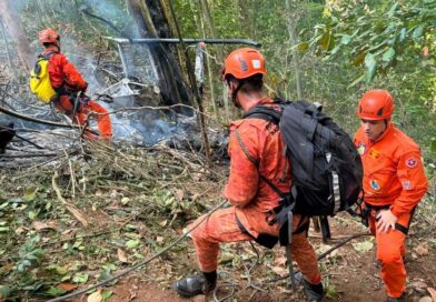 Quatro pessoas morrem após queda de helicóptero no Alto da Boa Vista