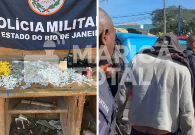 Dois homens são presos com drogas e rádio transmissor na comunidade da Estação em Ponta Negra