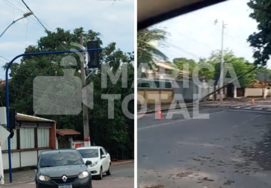 Ventania derruba árvores e postes durante chuva forte em Maricá
