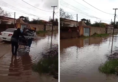 Moradores do Jardim Atlântico Central cobram soluções para alagamentos e saneamento