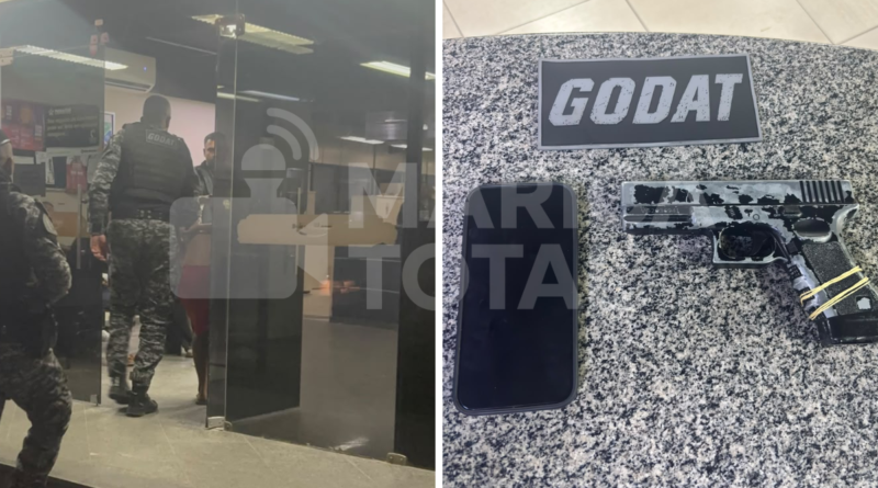 Guarda Municipal prende suspeito de roubo e recupera celular no Centro