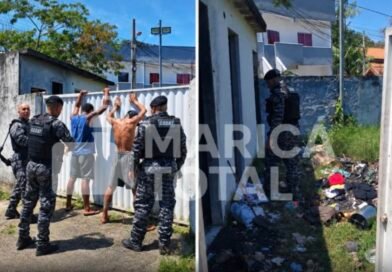 GODAT aborda suspeitos e encontra faca durante averiguação em Araçatiba, em Maricá