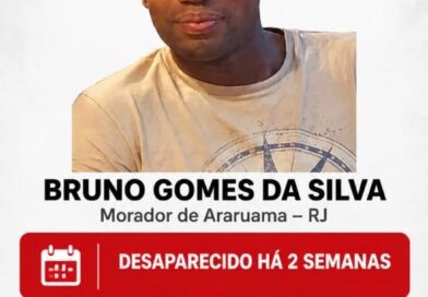 PEDIDO DE AJUDA – PESSOA DESAPARECIDAEM ARARUAMA – RJ