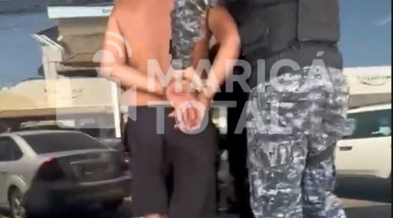 Homem é conduzido à delegacia após ocorrência de violência doméstica em Maricá